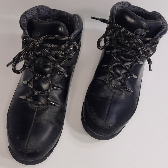 Timberland | Mens Euro Sprint Mid Hiker Boots Black Size 8 - Picture 4 of 9